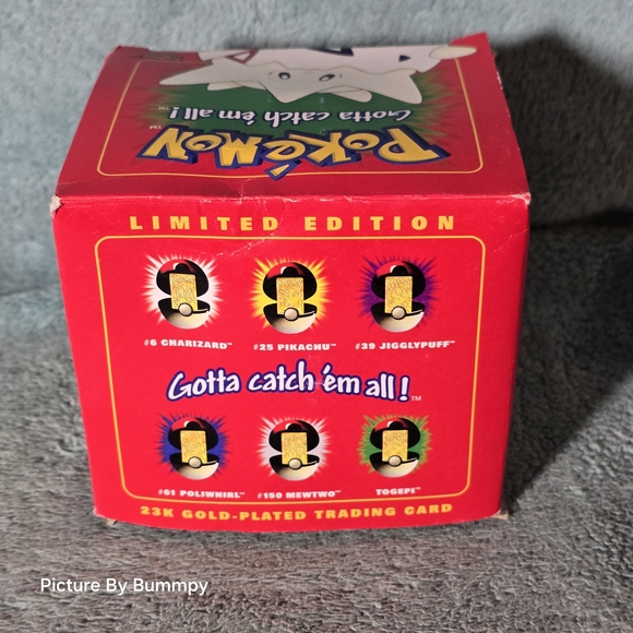 gold plated pokemon card togepi 1999 Togepi gold plated special